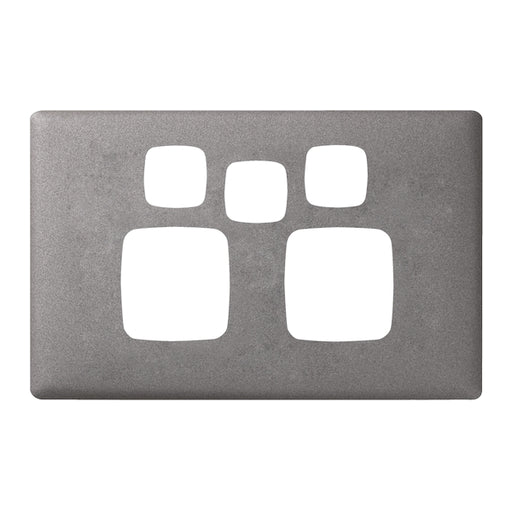 HPM Linea Double Switch Socket With Extra Switch - Cover Plate Only, Variety of Finishes