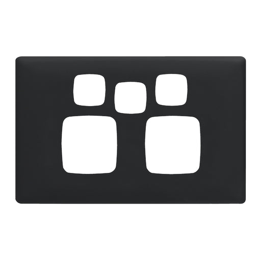 HPM Linea Double Switch Socket With Extra Switch - Cover Plate Only, Variety of Finishes