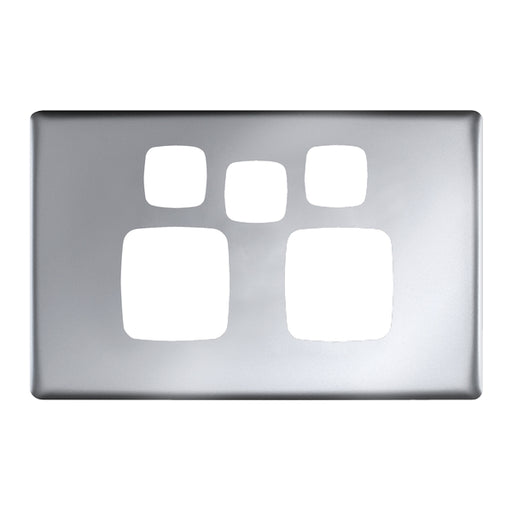 HPM Linea Double Switch Socket With Extra Switch - Cover Plate Only, Variety of Finishes