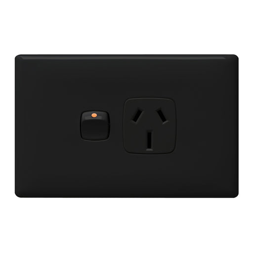 HPM Linea Single Power Point Outlet 15a