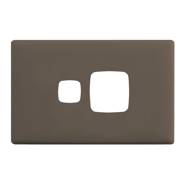 HPM Linea Single Switch Socket - Cover Plate Only, Variety of Finishes