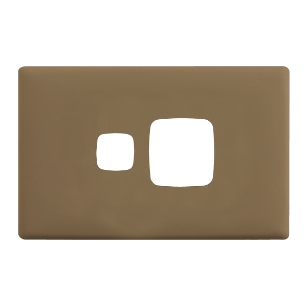 HPM Linea Single Switch Socket - Cover Plate Only, Variety of Finishes