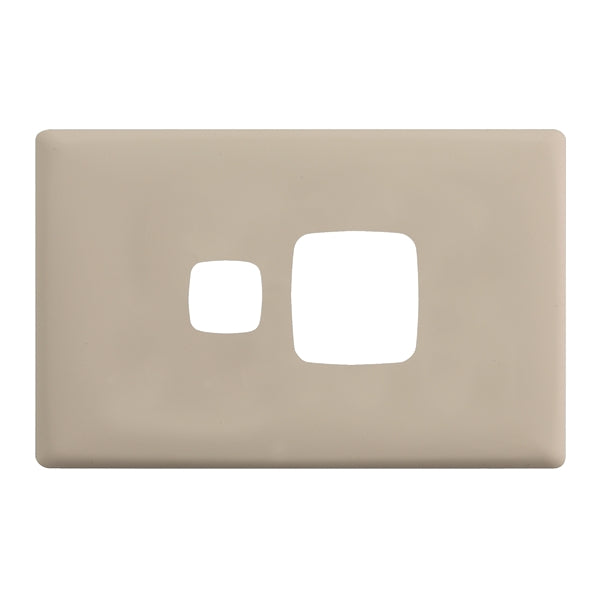 HPM Linea Single Switch Socket - Cover Plate Only, Variety of Finishes