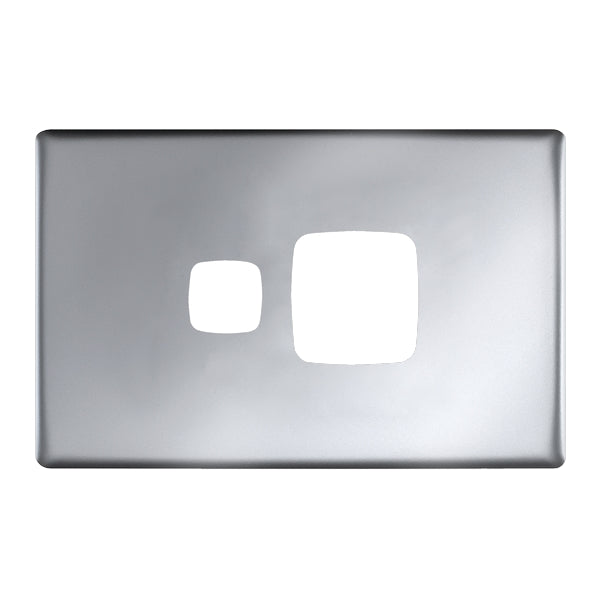 HPM Linea Single Switch Socket - Cover Plate Only, Variety of Finishes