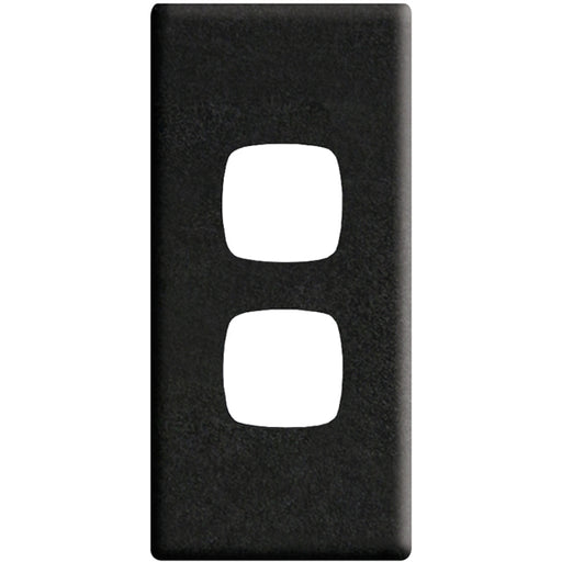 HPM Linea 2 Gang Architrave Switch - Cover Plate Only, Variety of Finishes
