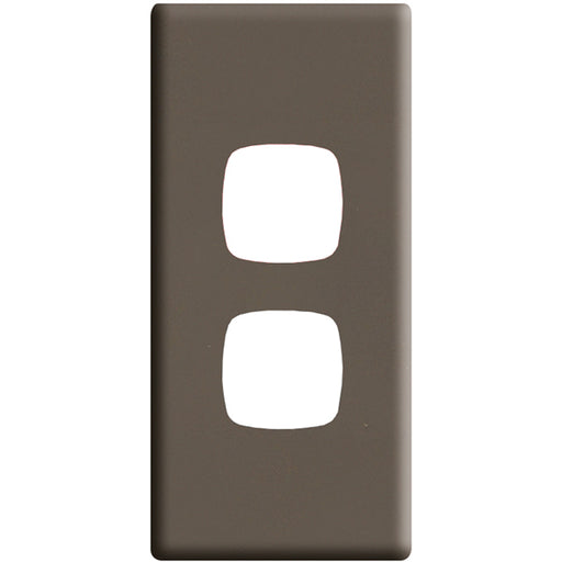HPM Linea 2 Gang Architrave Switch - Cover Plate Only, Variety of Finishes