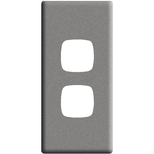 HPM Linea 2 Gang Architrave Switch - Cover Plate Only, Variety of Finishes