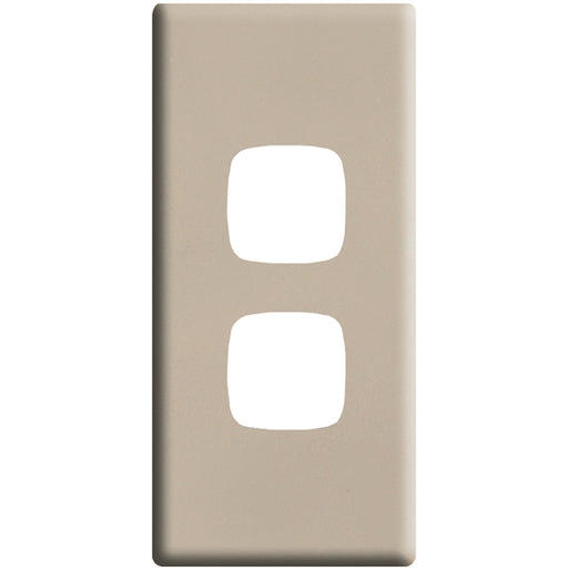 HPM Linea 2 Gang Architrave Switch - Cover Plate Only, Variety of Finishes