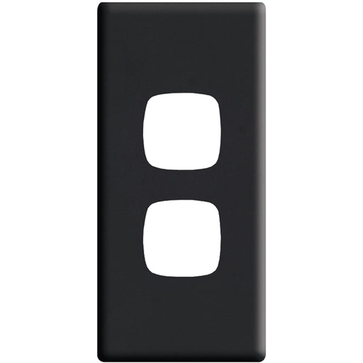 HPM Linea 2 Gang Architrave Switch - Cover Plate Only, Variety of Finishes