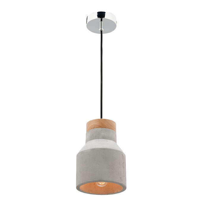 Moby Timber & Concrete Pendant Small