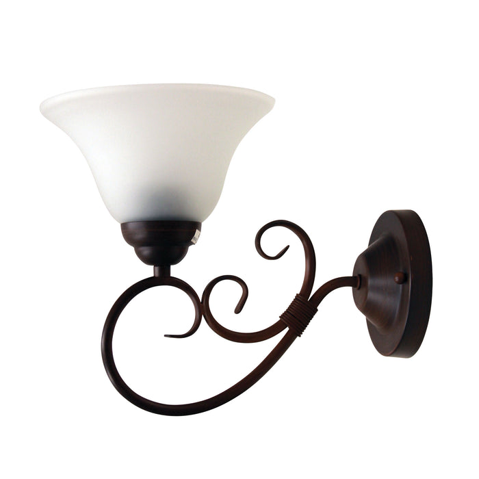 Gaston - Bronze Traditional Frost Wall Light