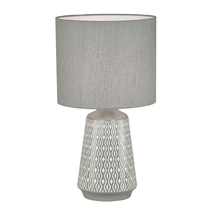 Moana Embossed Ceramic Table Lamp
