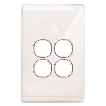 Powermesh 4 Button Switch Cover (To Suit 4 Button Multi Purpose Switches)