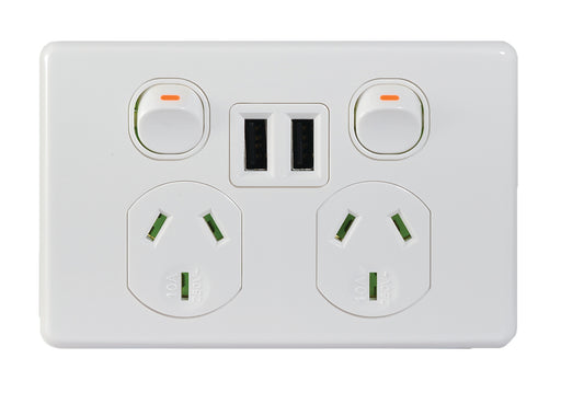 Puma Fully Integrated Dual USB Charger Power Point