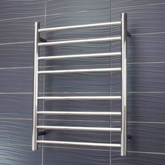 8 Bar Round Ladder Heated Towel Rail (RTR530)