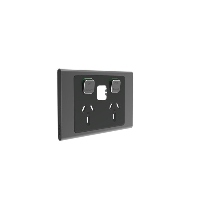 Clipsal Iconic Double Power Point Outlet - Skin Only