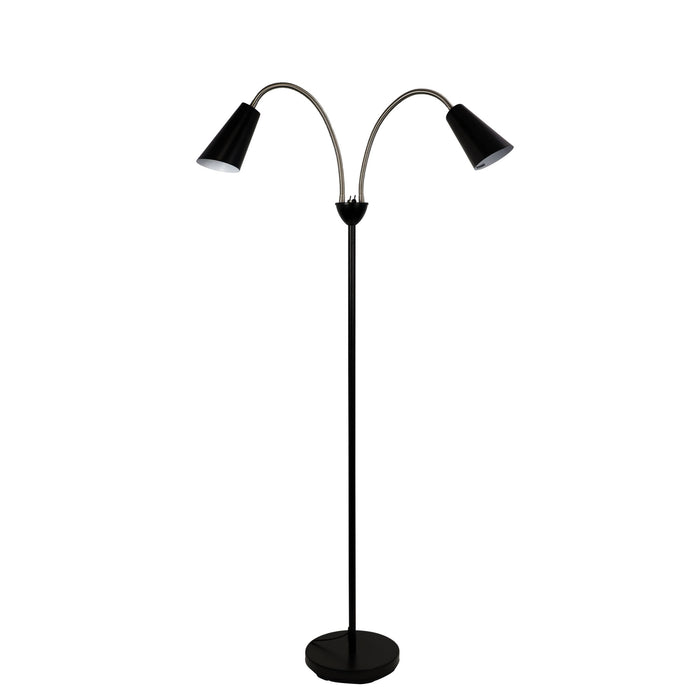 Walt Mid-Century Styled Twin Floor Lamp