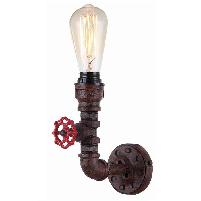 STEAM2 - Aged Iron Pipe Wall Lamps