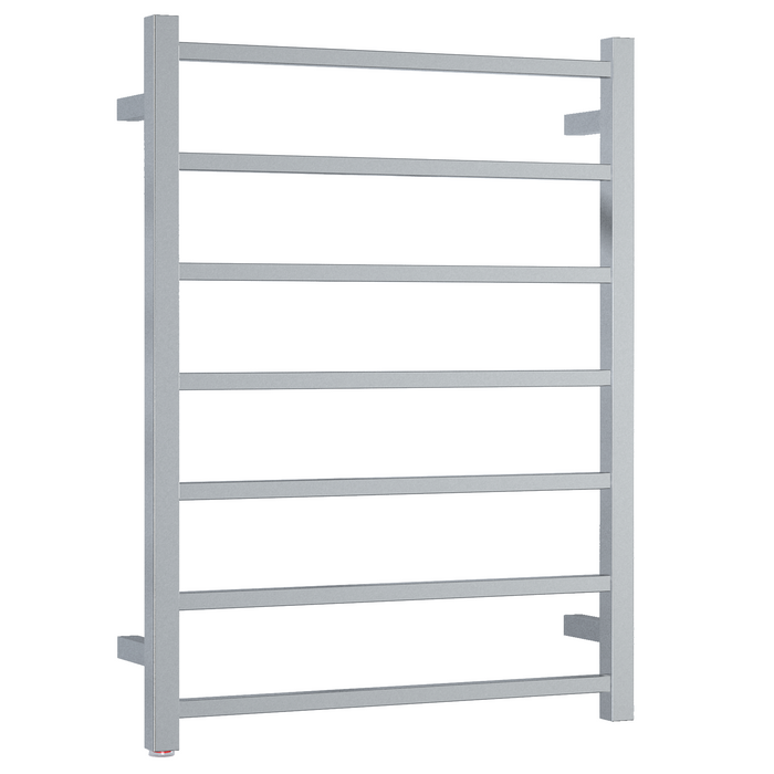 7 Bar Straight Square Ladder Heated Towel Rail With Switch (SS44SM)