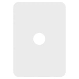 Hager Allure 1 Gang Cover Plate Only, Available in 3 Colours