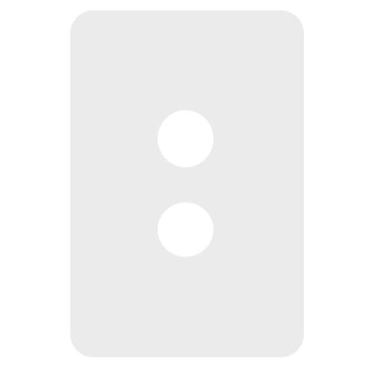 Hager Allure 2 Gang Cover Plate Only, Available in 3 Colours