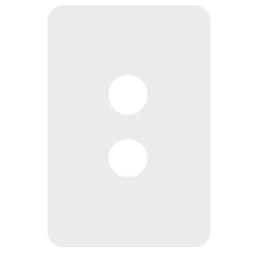 Hager Allure 2 Gang Cover Plate Only, Available in 3 Colours