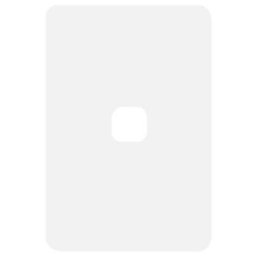 Hager Allure 1 Gang Hybrid Grid and Plate