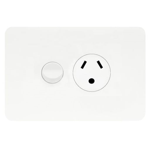 Hager Allure Single Powerpoint Round Earth