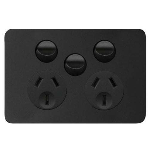 Hager Allure Double Powerpoint With Extra Switch