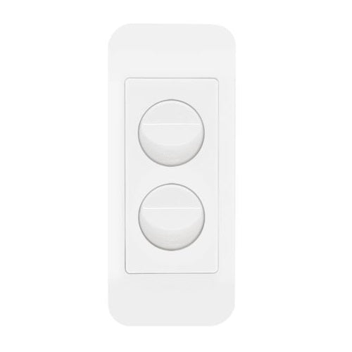 Hager Allure 2 Gang Architrave Switch
