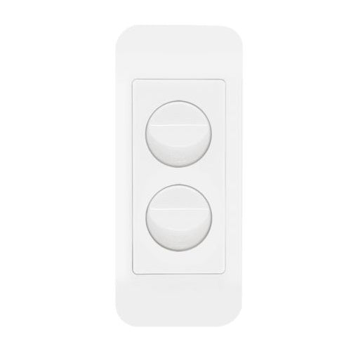 Hager Allure 2 Gang Architrave Switch
