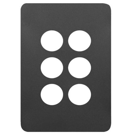 Hager Allure 6 Gang Grid And Plate Assembly