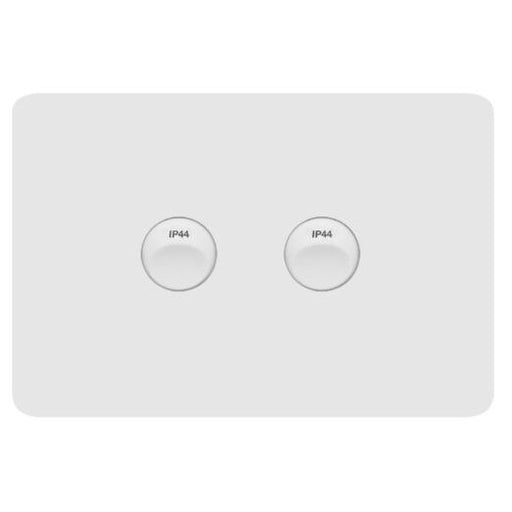 Hager Allure 2 Gang IP44 Horizontal Switch