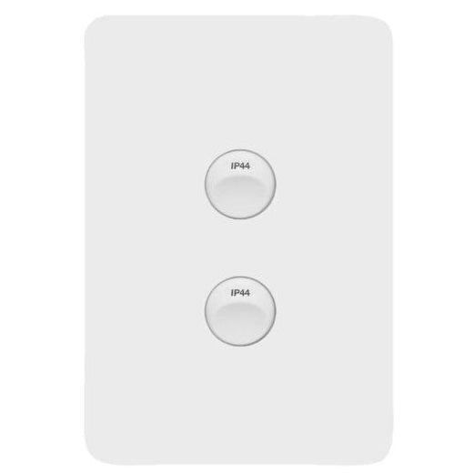 Hager Allure 2 Gang IP44 Vertical Switch