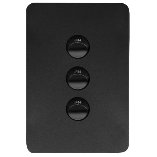 Hager Allure 3 Gang IP44 Vertical Switch