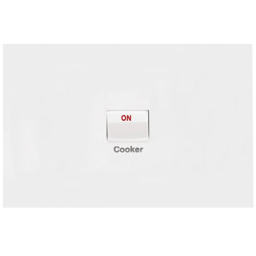 Hager Finesse Single Oven/Cooker Switch Horizontal