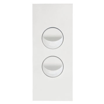 Hager Finesse 2 Gang Architrave Switch