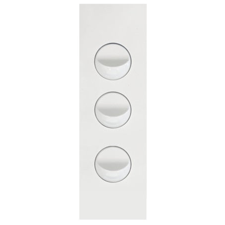 Hager Finesse 3 Gang Architrave Switch