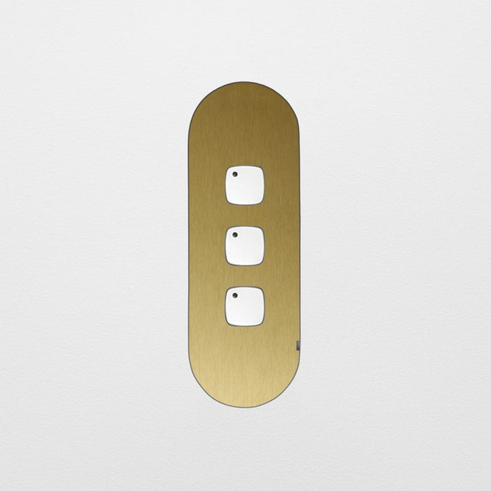 ZETR Carbon Nano 3 Gang Faceplate