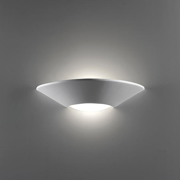 DOMUS - Ceramic Frosted Glass Dish Shaped Wall Light