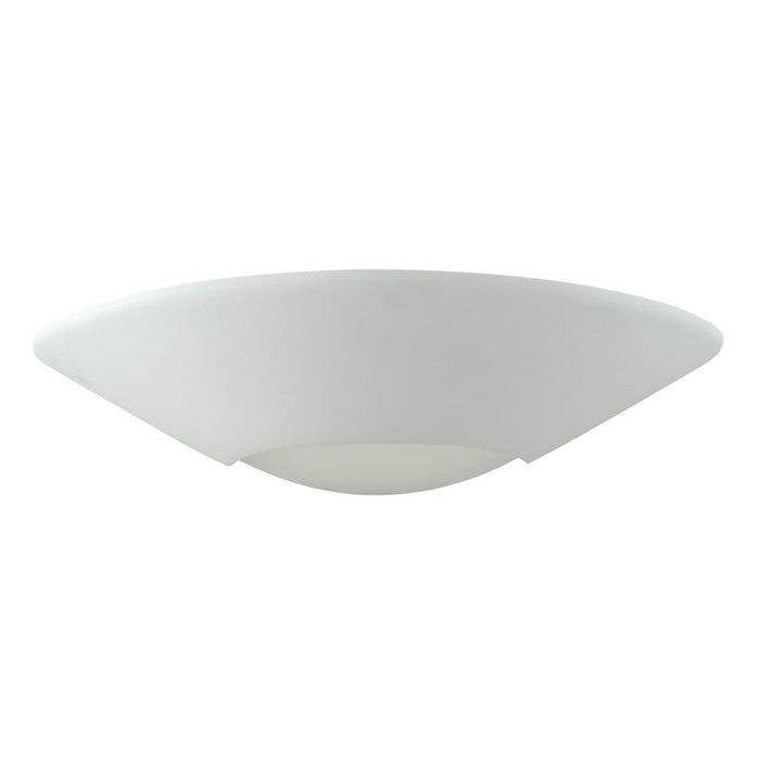 DOMUS - Ceramic Frosted Glass Dish Shaped Wall Light