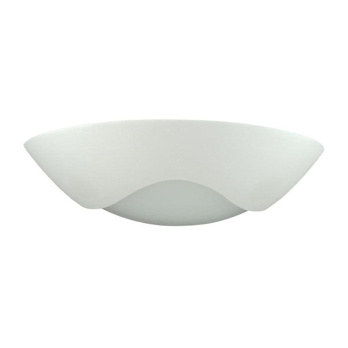 DOMUS - Ceramic Frosted Glass Single Wave Dish Wall Light