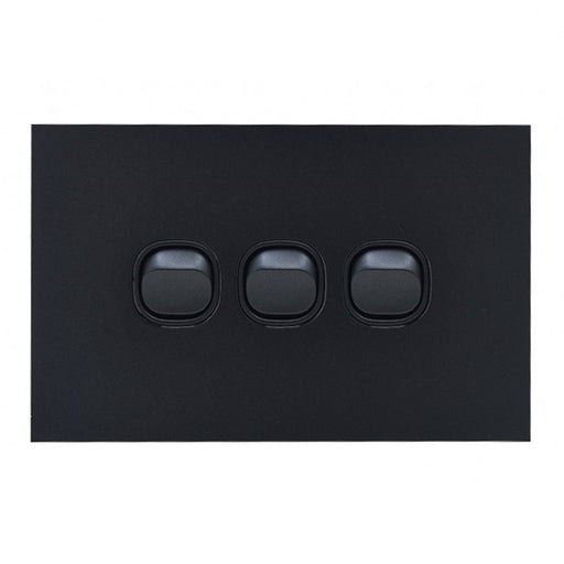 Clouded Leopard 3 Gang Complete Horizontal Switch