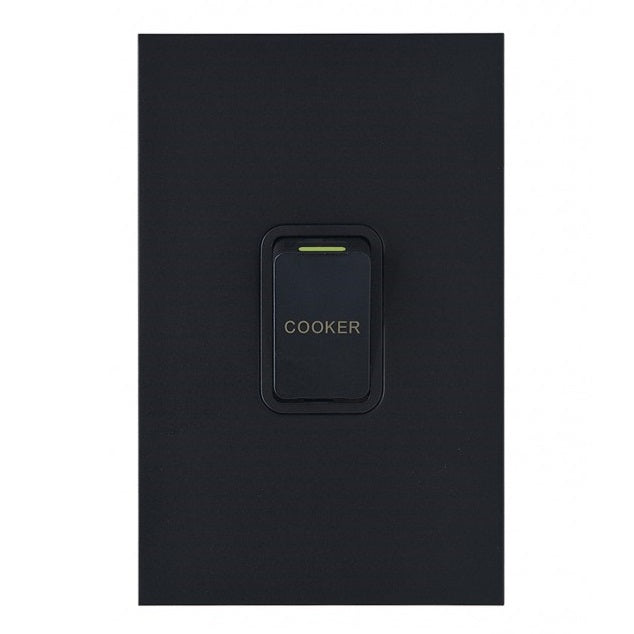 Clouded Leopard Single Oven/Cooker Switch Vertical