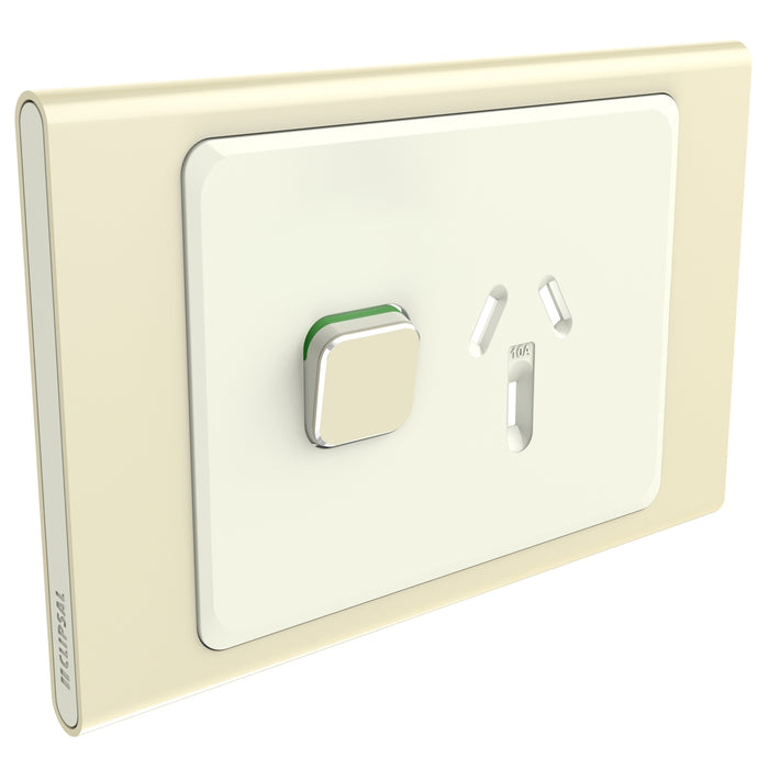 Clipsal Iconic Single Power Point Outlet - Cover Only, Crowne