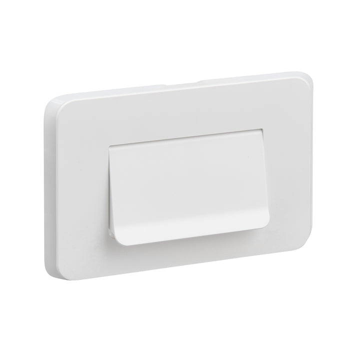 Clipsal Iconic Cable Entry Plate Horizontal Mount Vivid White