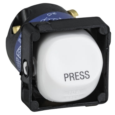 Clipsal 30 Series Switch Mechanism 10A 250V Bell Press Rocker - Marked PRESS