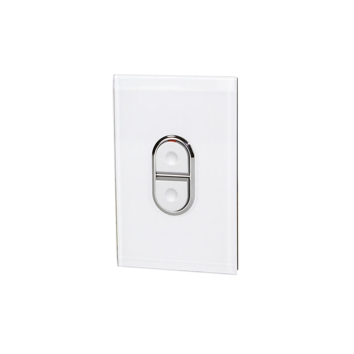 Clipsal Saturn Series Single Pole Cooker Switch 45a, Pure White
