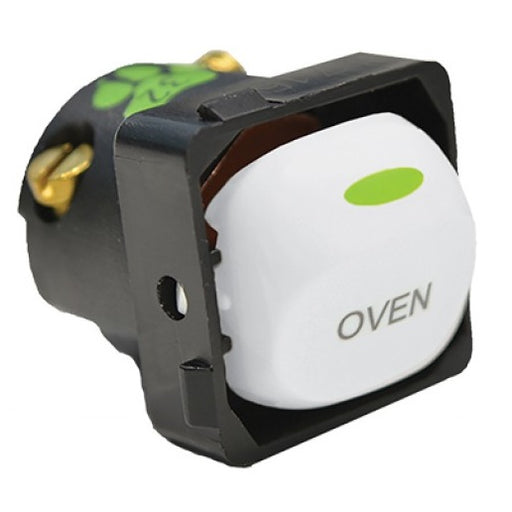 Trader Cat's Eye Labelled Switch Mechanism 32A 250V Marked Oven