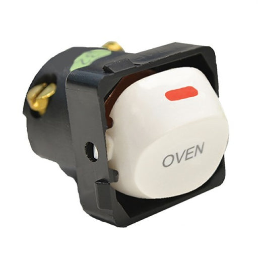 Trader Meerkat Standard Labelled Switch Mechanism 32A 250V - Oven